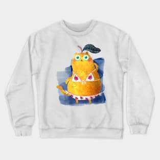 Body positive cat-pear Crewneck Sweatshirt